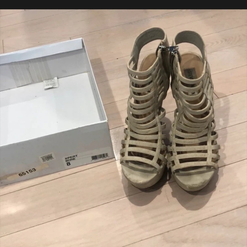 Steve Madden Tan Strappy Sandals